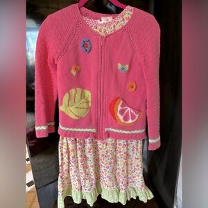 Hanna Andersson size 8 Girls Dress & Sweater Set in great condition! Cute/Clean